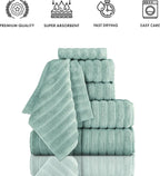 Classic Turkish Towels CTT Luxury 6 Piece Towel Set, 100% Turkish Cotton - Image 4