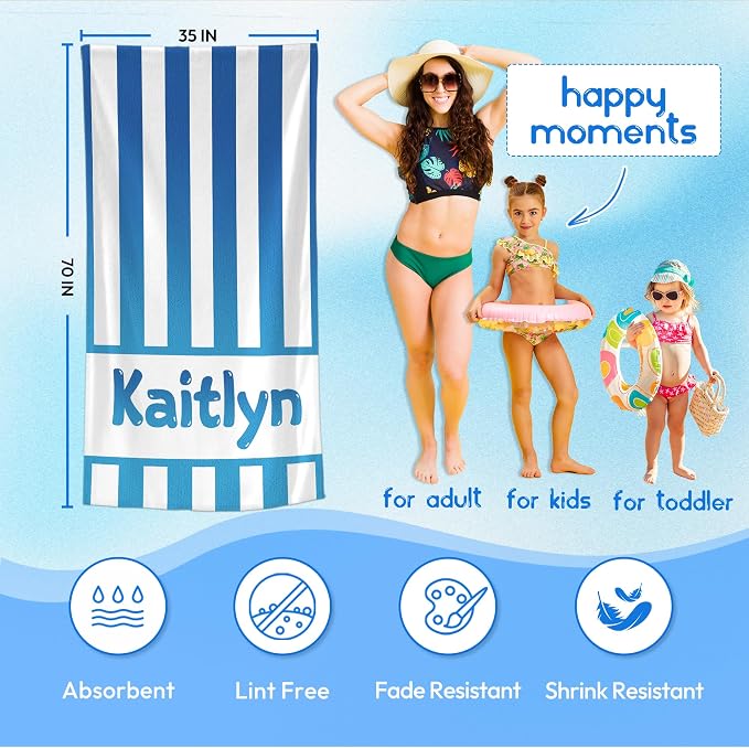 JML Personalized Beach Towel - Image 3