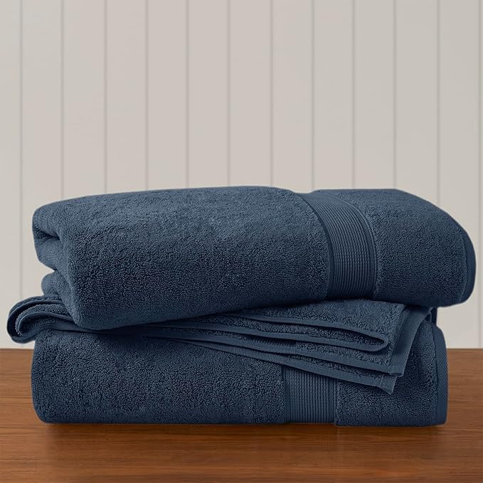 Madison Park 800GSM Bath Sheet Towel Oversized 34" x 68" 2 Pack 100% Cotton by MADISONPARK