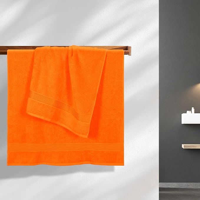 Elvana Home Cotton 2 Pack Oversized Bath Towel Set 28x55 inches, Large Bath - Image 3
