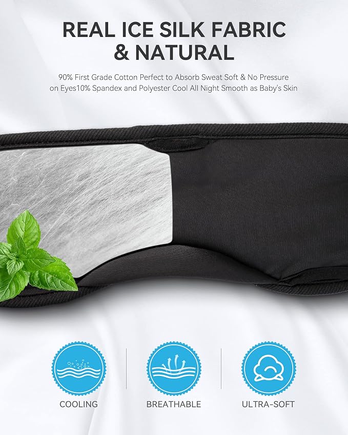 MUSICOZY Sleep Headphones Breathable Bluetooth 5.4 Headband 3D Sleeping - Image 3