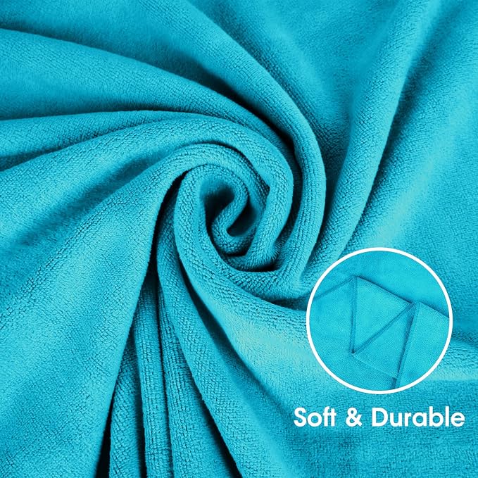JML Bath Towel, Microfiber Bath Towels Set, 4 Pack - Image 6