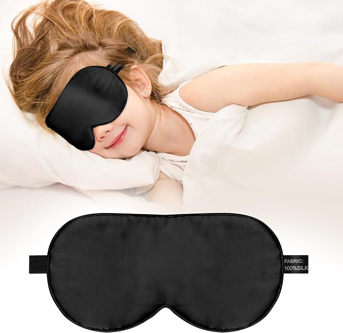 Kids Sleep Mask Eye Cover, 100% Real Natural Pure Silk Eye Mask by Unknown