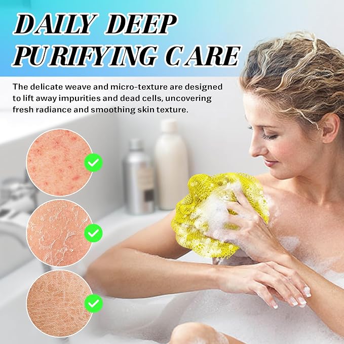 African Net Sponge Authentic Exfoliating Body Scrubber - Image 5
