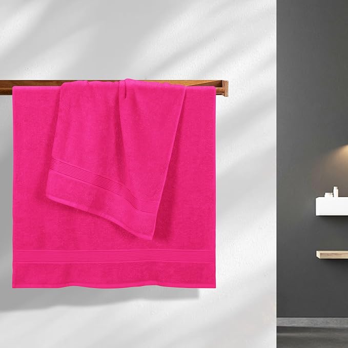 BELZZI Home Ultra Soft 4 Pack Oversized Bath Towel Set 27x54, Cotton Compact - Image 3