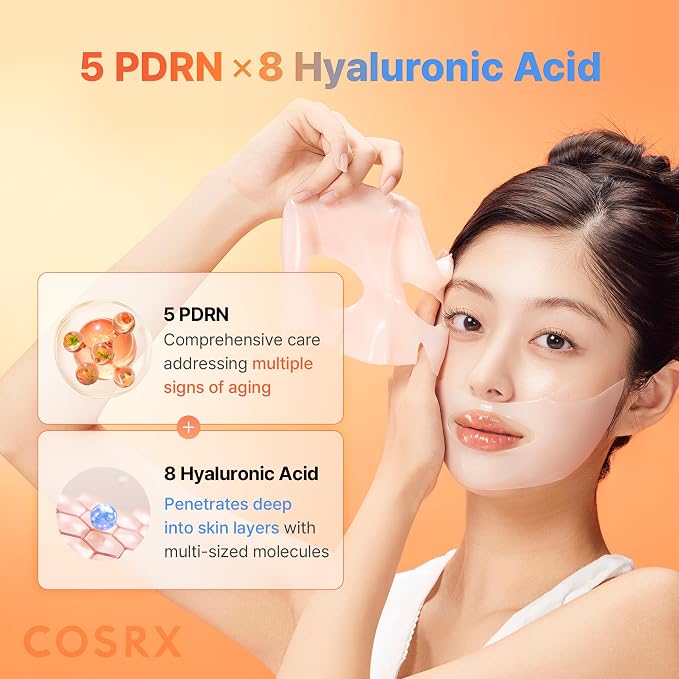 COSRX 5 PDRN Hyaluronic Acid Vital Hydrating Hydrogel Mask, Overnight Hydrogel - Image 5