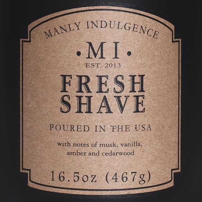 Manly Indulgence Fresh Shave Jar Candle 16.5 oz - Image 5