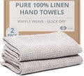 European Flax Linen Kitchen Towels Set of 2 by THINGSTORIES