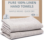 European Flax Linen Kitchen Towels Set of 2 by THINGSTORIES