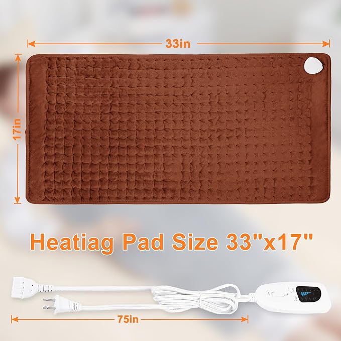 Deepsoon Heating Pad, Electric Heating Pads - Image 6