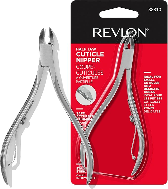 Revlon Half Jaw Cuticle Nipper, Manicure Tool by RevlonConsumerProductsCorp