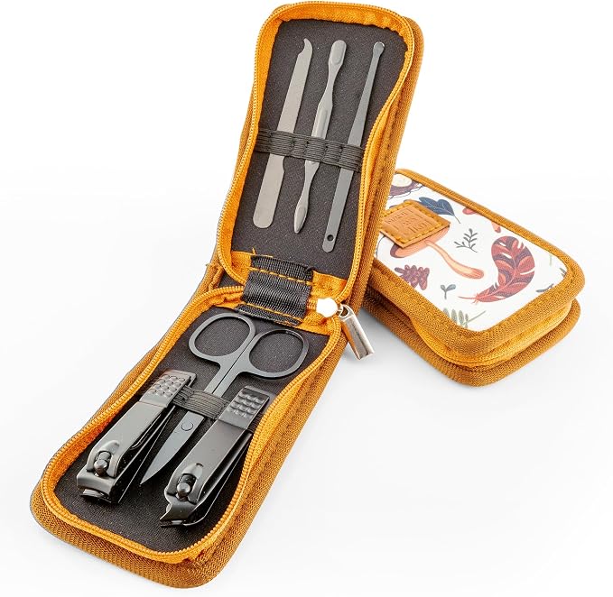 Made Easy Kit Nail Clipper Set – 7-Piece Portable Manicure & Grooming Kit by MadeEasyKit