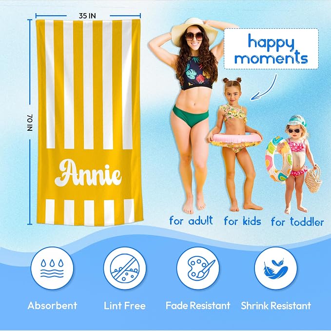JML Personalized Beach Towel - Image 3