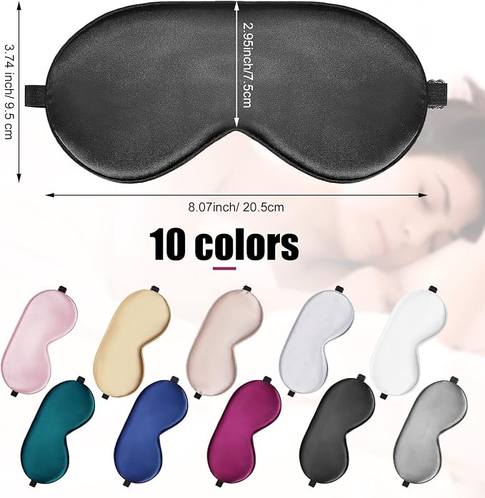 20 Pieces Silk Sleep Mask Eye Mask - Image 2