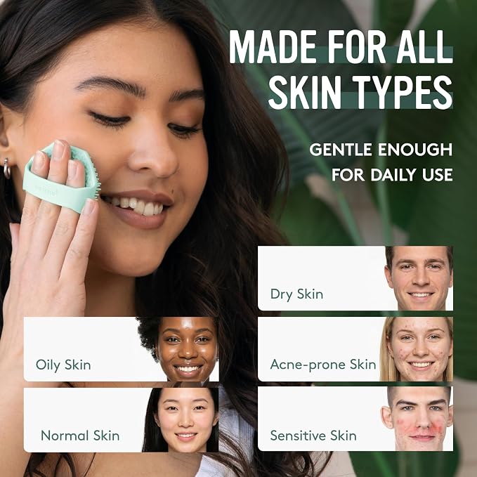 Sud Scrub® Antimicrobial Silicone Face Scrubber, 1 Pack, Gentle Face Exfoliator - Image 6