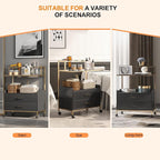 Salon Rolling Trolley with Lockable Wheels Storage Drawers Tool Organizer - Image 3