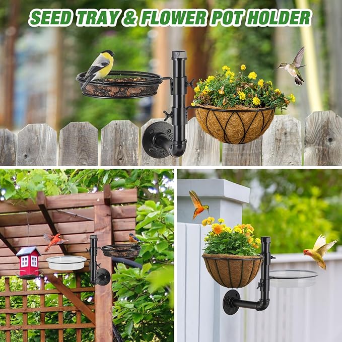 Urban Deco Wall Mounted Bird Feeder - Image 3