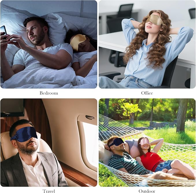 SilkDream 100% Mulberry Silk Sleep Mask Eye Mask - Image 5