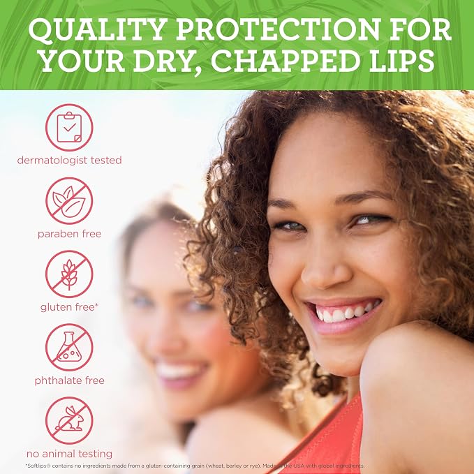 Softlips Daily Lip Moisturizer For Very Dry Lips, Tropical Flavored Lip Balms - Image 3