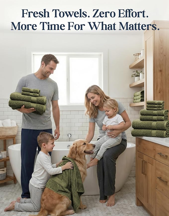 LANE LINEN Cotton Towels for Bathroom - Image 5