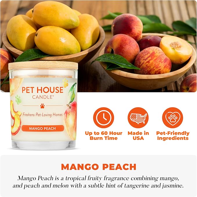 Pet House Plant-Based Pet Odor Candles, Clean Burning, Long Lasting Candle - Image 2