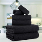 CASA COPENHAGEN Popcorn 6Pcs 100% Egyptian Cotton Large Designer Towels Gift - Image 2