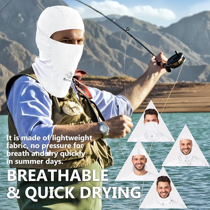 Balaclava Face Mask Sun UV Protection Breathable Full Head Mask - Image 4