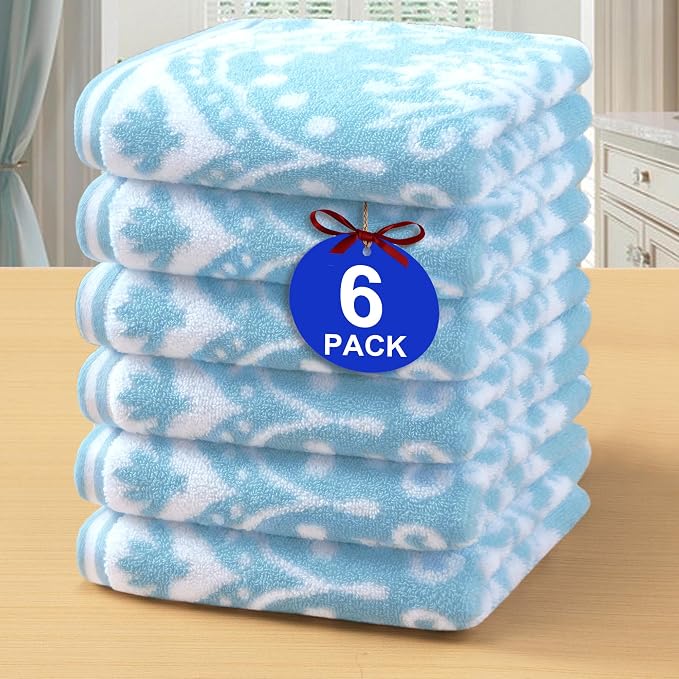 Cotton Wash Cloths for Showering by VOOVAMOVAS