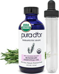 PURA D'OR Organic Rosemary Essential Oil, Therapeutic Grade, by PURADOR