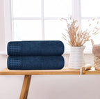 GLAMBURG 100% Cotton 2 Pack Oversized Bath Towel Set 28x55 Inches, Ultra Soft - Image 3