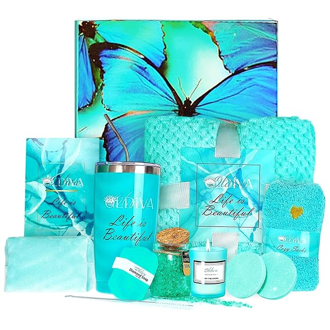11 Pcs Spa Gift Basket for Women – Luxury Bath Set by Oldiva