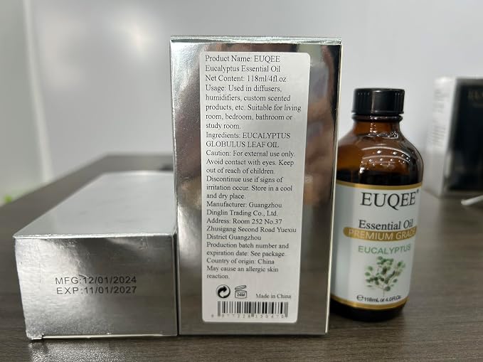 EUQEE Eucalyptus Essential Oil 118ml Pure Eucalyptus Oil - Image 8