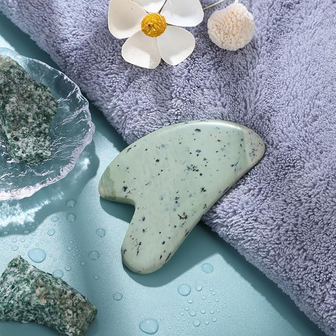 rosenice Gua Sha Facial Tools Guasha Tool Gua Sha Jade Stone - Image 8