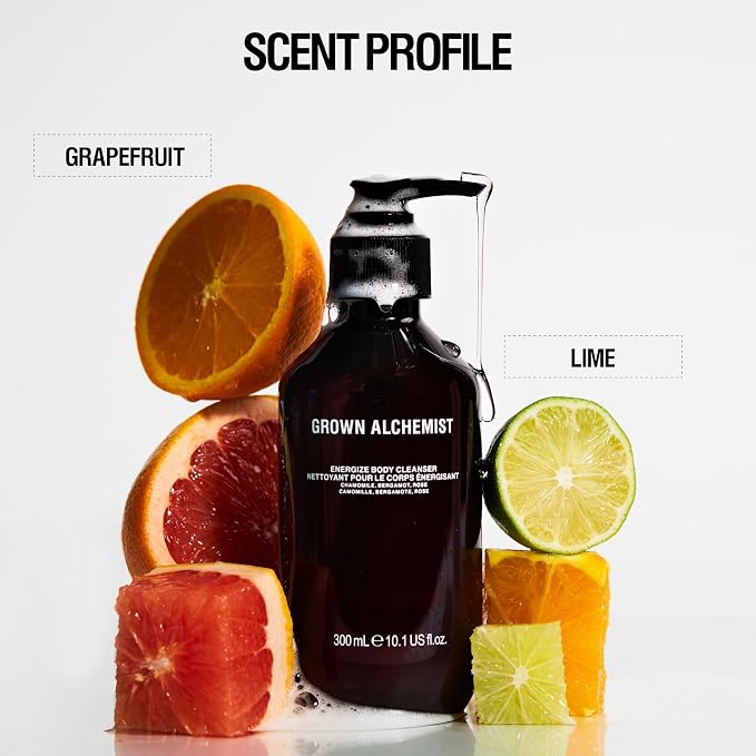 Grown Alchemist Energize Body Cleanser, Bergamot & Rose Gentle Bodywash. - Image 5