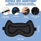 Kids Sleep Mask: 3D Contoured Cup Eye Mask, Blindfold - Image 3