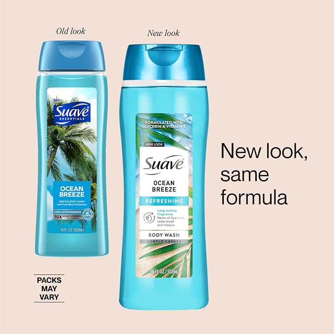 Suave Ocean Breeze Moisturizing Body Wash - Image 4