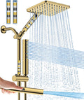 Filtered Shower Head with Handheld Spray Combo High Pressure Rain Shower Head by HOMBETER