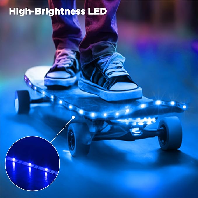 BestLuz Battery Operated LED Strip Lights 2X 3.33ft Flexible Blue LED Light - Image 6