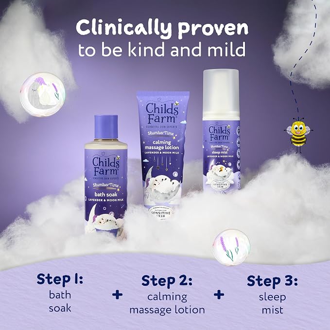 Childs Farm SlumberTime Bath Soak, Lavender & Moon Milk 250ml US - Image 6