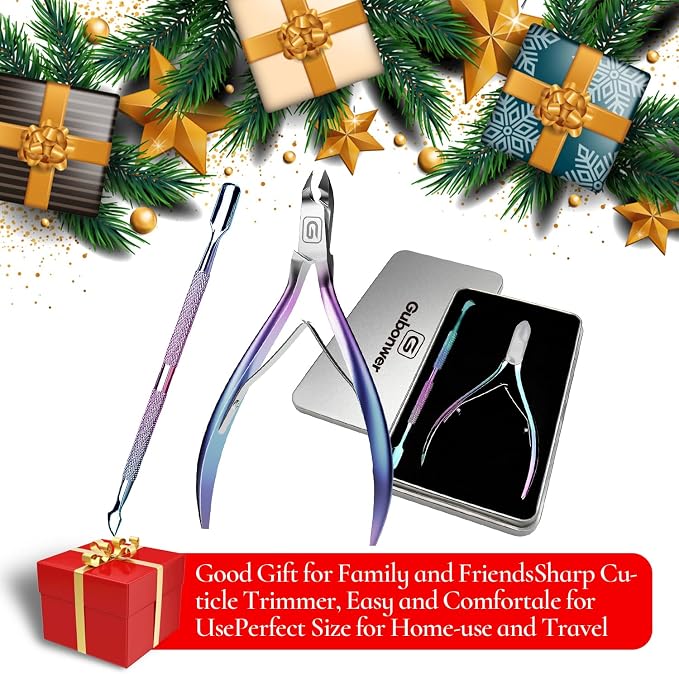 Cuticle Trimmer 3/4 Jaw Extremely Sharp Cuticle Nippers Scissors Stainless - Image 7
