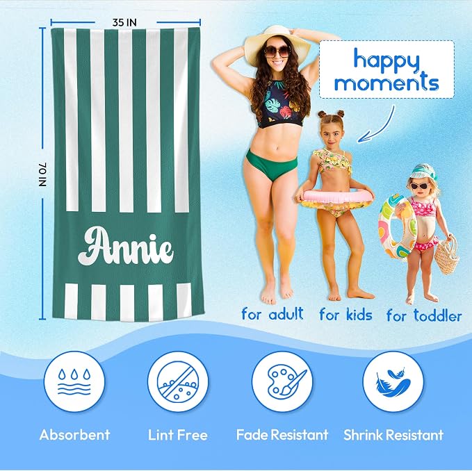 JML Personalized Beach Towel - Image 3