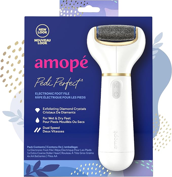 Amopé Pedi Perfect Electric Callus Remover Foot File w/ Diamond Crystals by Amop%C3%A9