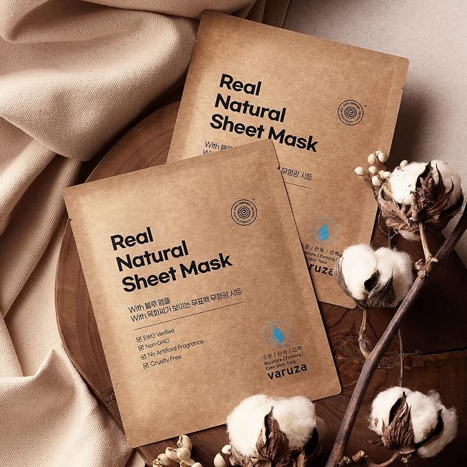 varuza] Real Natural Sheet Mask – EWG VERIFIED, Vegan Face Mask - Image 8