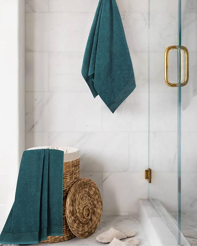 Belizzi Home Ultra Soft 2 Pack Oversized Bath Towel Set 28x55 inches, 100% - Image 4