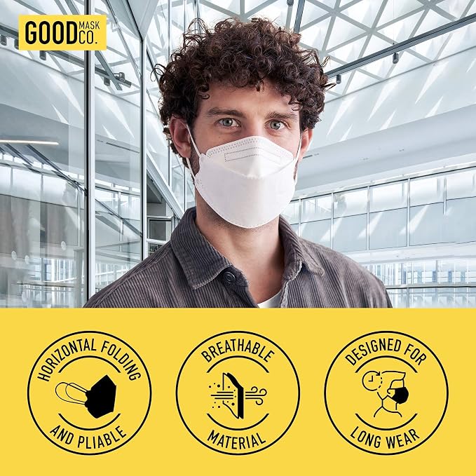 Good Mask Co. Good Comfort KN95 Face Mask, Disposable KN95 Face Mask, Filter - Image 5