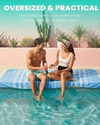 2 Packs Cotton Turkish Beach Towels Quick Dry Sand Free Soft Absorbent Adult - Image 4