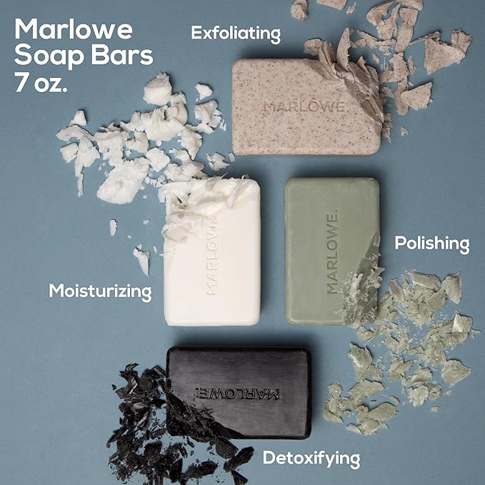 MARLOWE. No. 102 Body Scrub Soap 7 oz, Exfoliating Soap Bar - Image 6