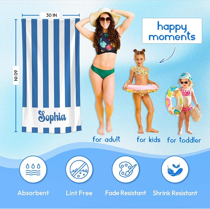 JML Personalized Beach Towel - Image 3