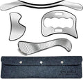 Muscle Scraper IASTM Tool Set gua sha Stainless Steel fascial Release Tool deep by GYXCOELEIASTMTOOL