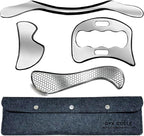 Muscle Scraper IASTM Tool Set gua sha Stainless Steel fascial Release Tool deep by GYXCOELEIASTMTOOL